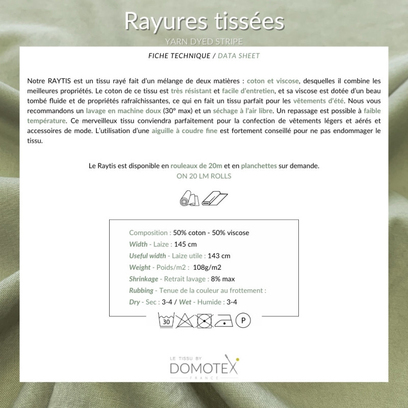 Gestreiftes Baumwolle-Viskose-Gemisch RAYTIS1 Rot / Rot